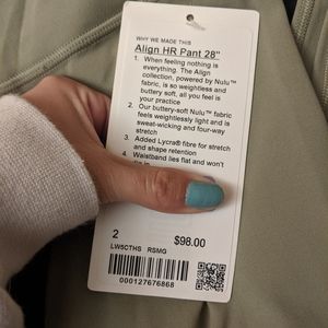 Lululemon Align HR Leggings 28in